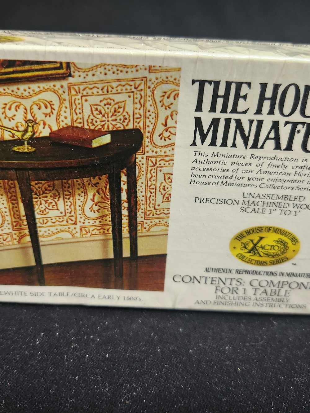 X-acto Hepplewhite Dark Brown Side Table Kit